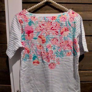 Striped Floral Shirt